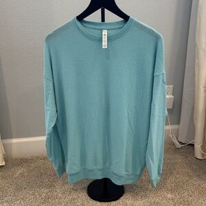 Alo Soho Pullover sweater in teal size small